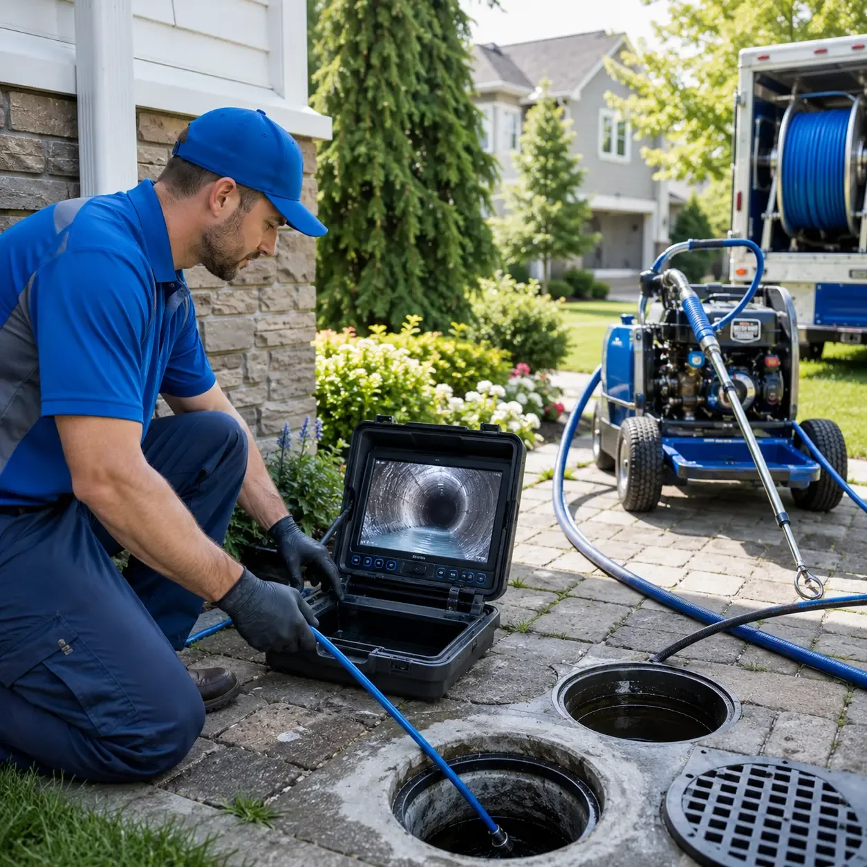 Outdoor drain cleaning professionals serving Loving, TX