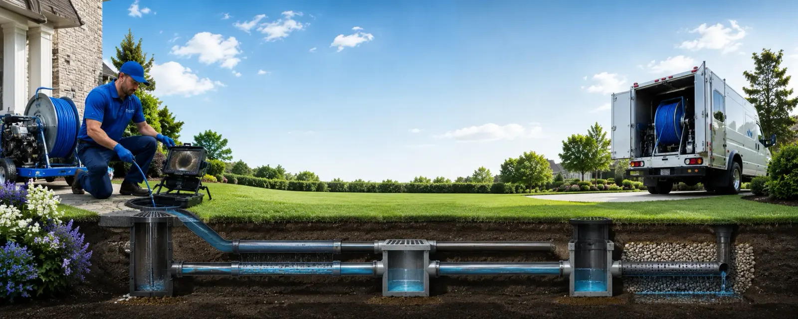 Outdoor drain cleaning information for Loving, TX